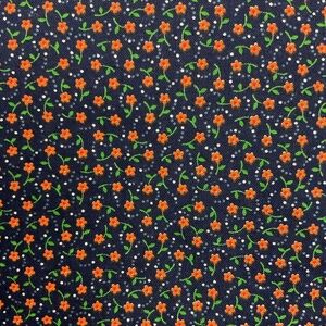 Vintage Cranston dainty floral quilting cotton fabric 58” L x 42.5” W